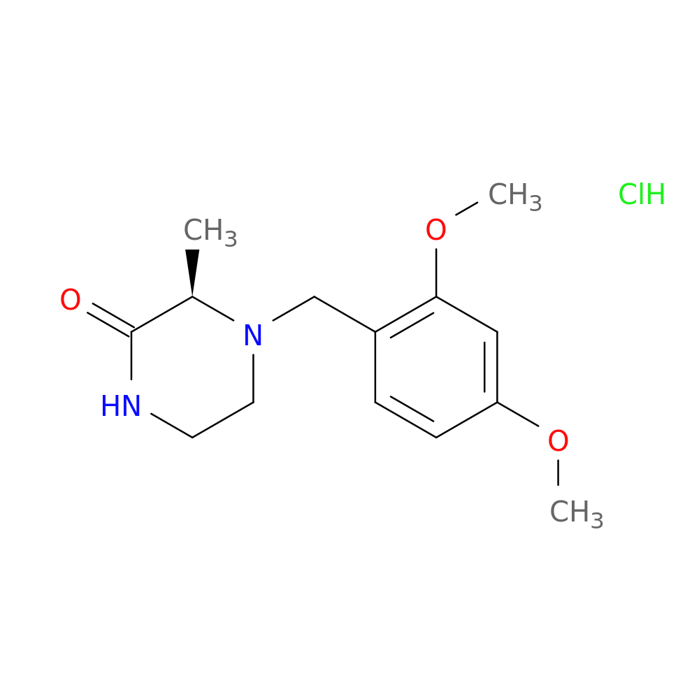 (R)-4-(2,4-Dimethoxybenzyl)-3-methylpiperazin-2-one hcl