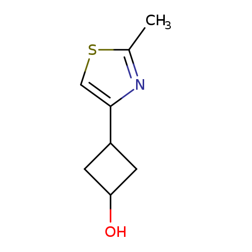 3-(2-methyl-1,3-thiazol-4-yl)cyclobutan-1-ol,Mixtureofdiastereomers