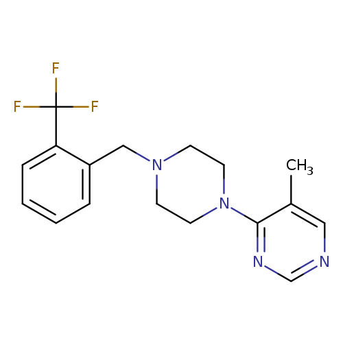 5-methyl-4-(4-{[2-(trifluoromethyl)phenyl]methyl}piperazin-1-yl)pyrimidine
