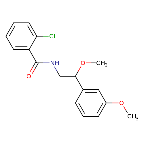 2-chloro-N-[2-methoxy-2-(3-methoxyphenyl)ethyl]benzamide