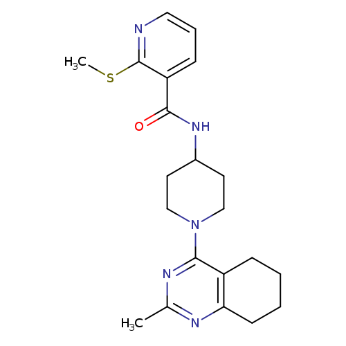 N-[1-(2-methyl-5,6,7,8-tetrahydroquinazolin-4-yl)piperidin-4-yl]-2-(methylsulfanyl)pyridine-3-carboxamide