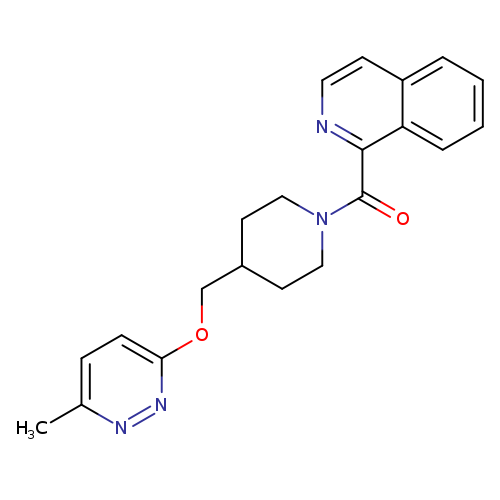 1-(4-{[(6-methylpyridazin-3-yl)oxy]methyl}piperidine-1-carbonyl)isoquinoline