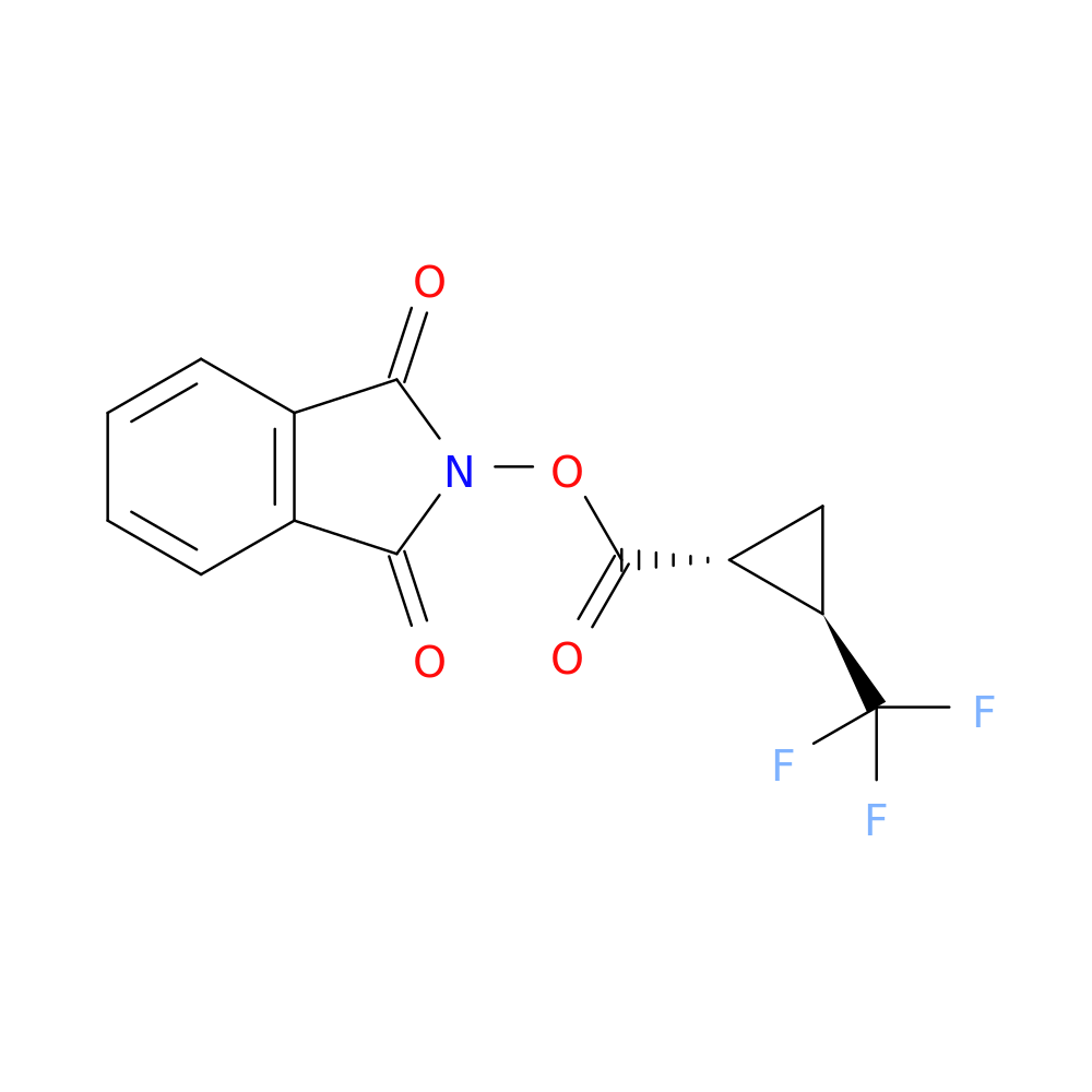 rac-1,3-dioxo-2,3-dihydro-1H-isoindol-2-yl (1R,2R)-2-(trifluoromethyl)cyclopropane-1-carboxylate