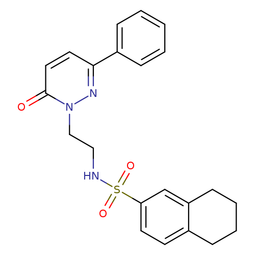 N-[2-(6-oxo-3-phenyl-1,6-dihydropyridazin-1-yl)ethyl]-5,6,7,8-tetrahydronaphthalene-2-sulfonamide