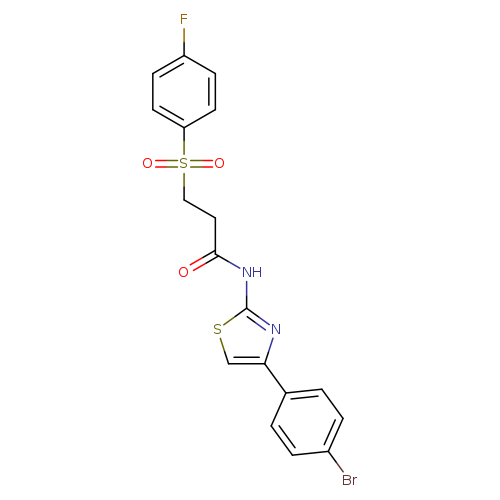 N-[4-(4-bromophenyl)-1,3-thiazol-2-yl]-3-(4-fluorobenzenesulfonyl)propanamide