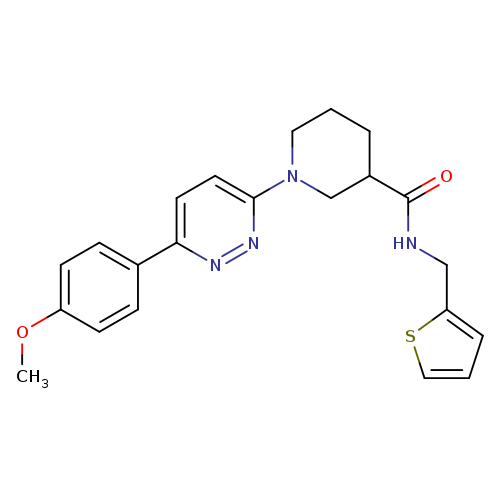 1-[6-(4-methoxyphenyl)pyridazin-3-yl]-N-[(thiophen-2-yl)methyl]piperidine-3-carboxamide