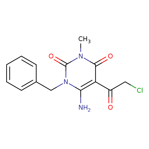 6-amino-1-benzyl-5-(2-chloroacetyl)-3-methyl-1,2,3,4-tetrahydropyrimidine-2,4-dione