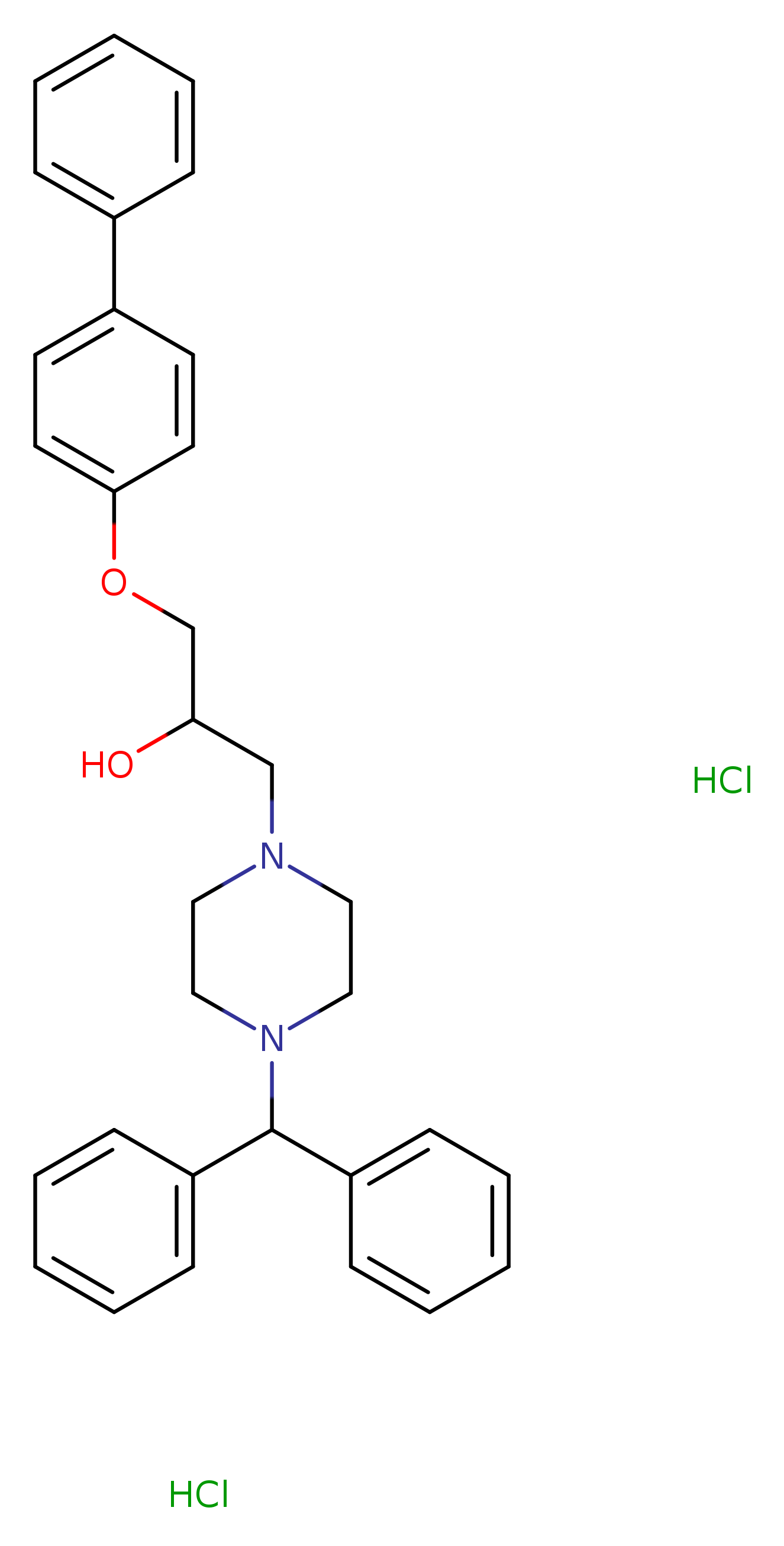 1-{[1,1'-biphenyl]-4-yloxy}-3-[4-(diphenylmethyl)piperazin-1-yl]propan-2-ol dihydrochloride