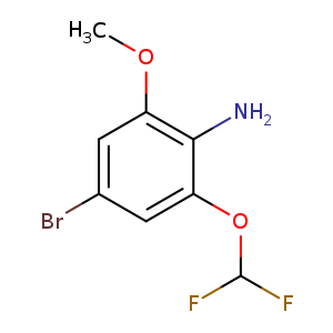 4-bromo-2-(difluoromethoxy)-6-methoxyaniline
