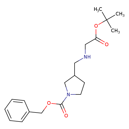1-Pyrrolidinecarboxylic acid, 3-[[[(1,1-dimethylethoxy)carbonyl]methylamino]methyl]-, phenylmethyl ester