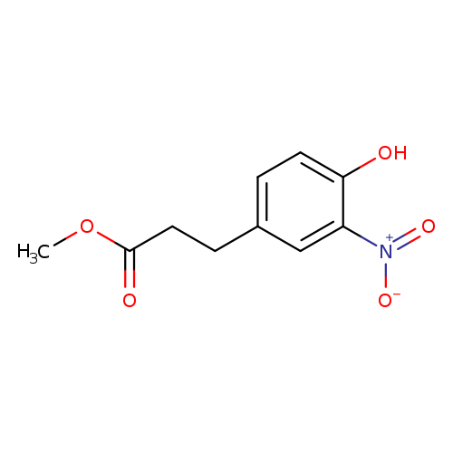 Benzenepropanoic acid, 4-hydroxy-3-nitro-, methyl ester