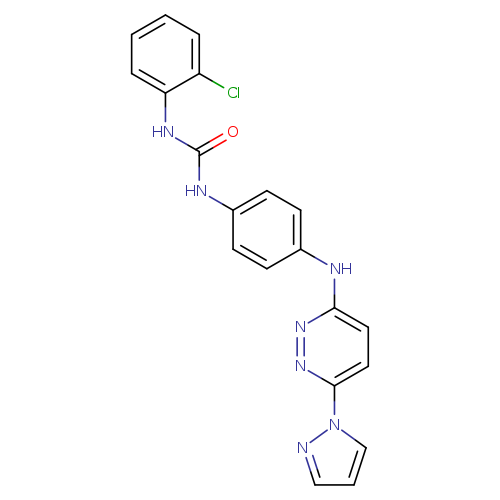 3-(2-chlorophenyl)-1-(4-{[6-(1H-pyrazol-1-yl)pyridazin-3-yl]amino}phenyl)urea