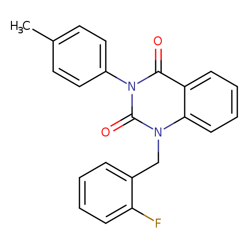 1-[(2-fluorophenyl)methyl]-3-(4-methylphenyl)-1,2,3,4-tetrahydroquinazoline-2,4-dione