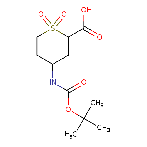 4-{[(tert-butoxy)carbonyl]amino}-1,1-dioxo-1lambda6-thiane-2-carboxylic acid, Mixture of diastereomers