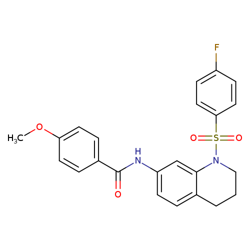 N-[1-(4-fluorobenzenesulfonyl)-1,2,3,4-tetrahydroquinolin-7-yl]-4-methoxybenzamide