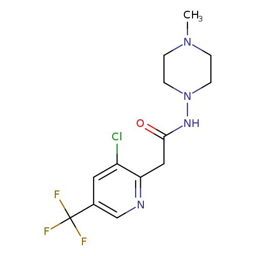 2-[3-chloro-5-(trifluoromethyl)pyridin-2-yl]-N-(4-methylpiperazin-1-yl)acetamide