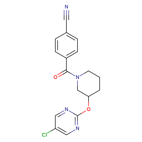 4-{3-[(5-chloropyrimidin-2-yl)oxy]piperidine-1-carbonyl}benzonitrile
