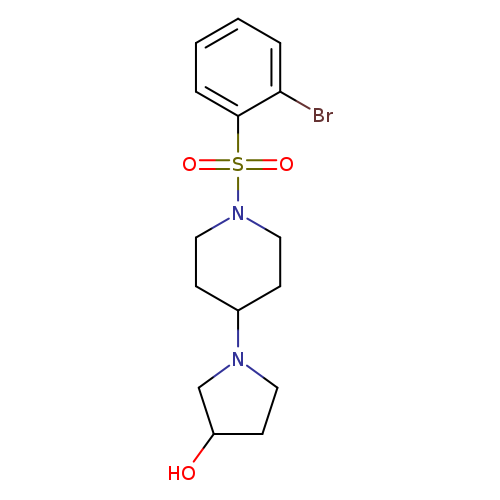 1-[1-(2-bromobenzenesulfonyl)piperidin-4-yl]pyrrolidin-3-ol