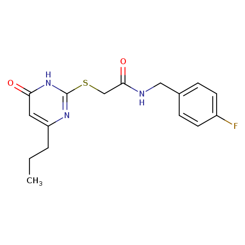 N-[(4-fluorophenyl)methyl]-2-[(6-oxo-4-propyl-1,6-dihydropyrimidin-2-yl)sulfanyl]acetamide