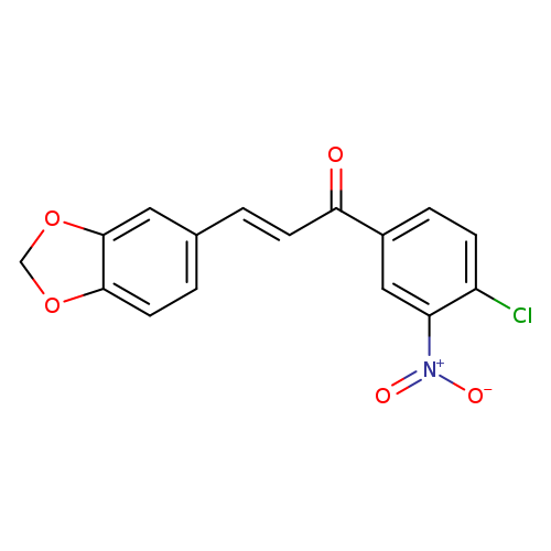 (2E)-3-(2H-1,3-benzodioxol-5-yl)-1-(4-chloro-3-nitrophenyl)prop-2-en-1-one
