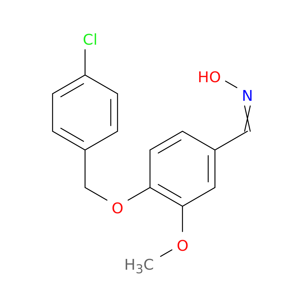 N-({4-[(4-chlorophenyl)methoxy]-3-methoxyphenyl}methylidene)hydroxylamine