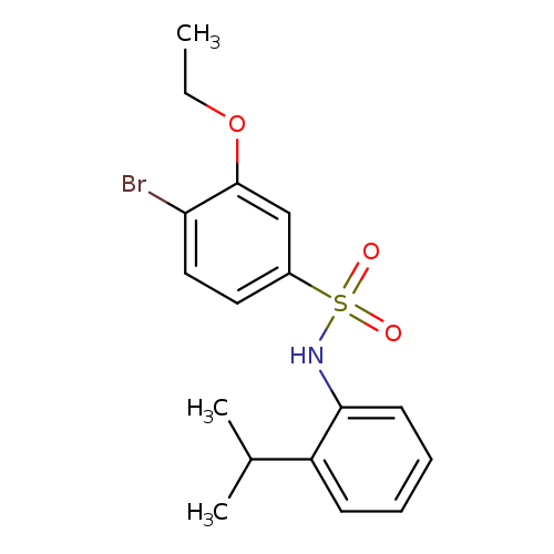 4-bromo-3-ethoxy-N-[2-(propan-2-yl)phenyl]benzene-1-sulfonamide
