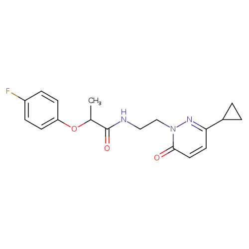 N-[2-(3-cyclopropyl-6-oxo-1,6-dihydropyridazin-1-yl)ethyl]-2-(4-fluorophenoxy)propanamide