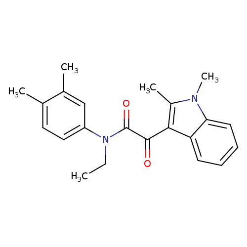 2-(1,2-dimethyl-1H-indol-3-yl)-N-(3,4-dimethylphenyl)-N-ethyl-2-oxoacetamide