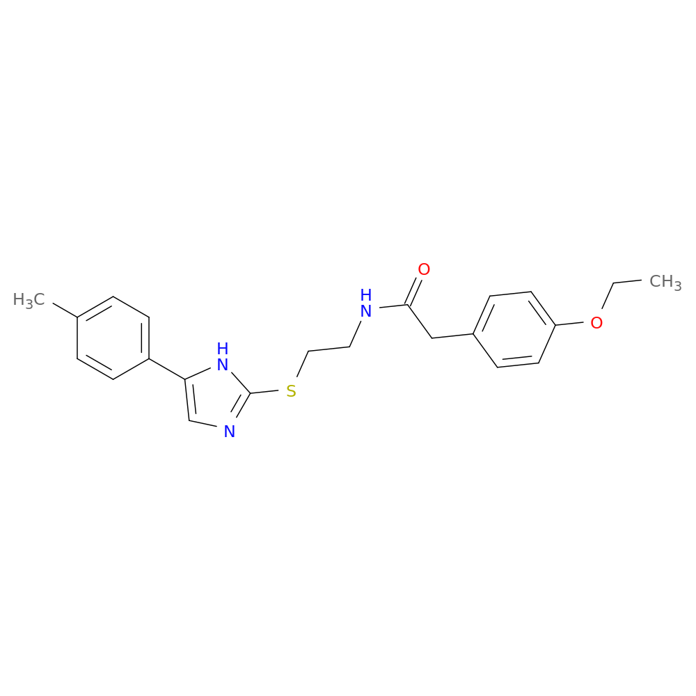 2-(4-ethoxyphenyl)-N-(2-{[5-(4-methylphenyl)-1H-imidazol-2-yl]sulfanyl}ethyl)acetamide