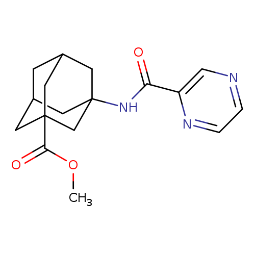methyl 3-(pyrazine-2-amido)adamantane-1-carboxylate