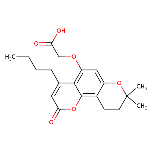 [(4-Butyl-8,8-dimethyl-2-oxo-9,10-dihydro-2h,8h-pyrano[2,3-f]chromen-5-yl)oxy]acetic acid