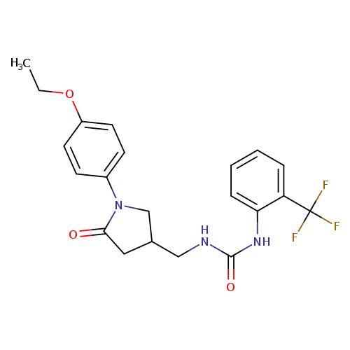 3-{[1-(4-ethoxyphenyl)-5-oxopyrrolidin-3-yl]methyl}-1-[2-(trifluoromethyl)phenyl]urea