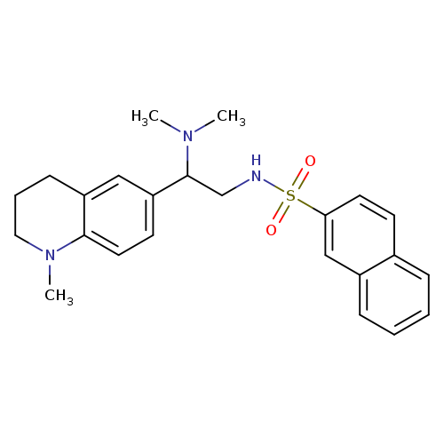 N-[2-(dimethylamino)-2-(1-methyl-1,2,3,4-tetrahydroquinolin-6-yl)ethyl]naphthalene-2-sulfonamide