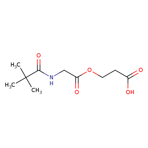 3-{[2-(2,2-dimethylpropanamido)acetyl]oxy}propanoic acid