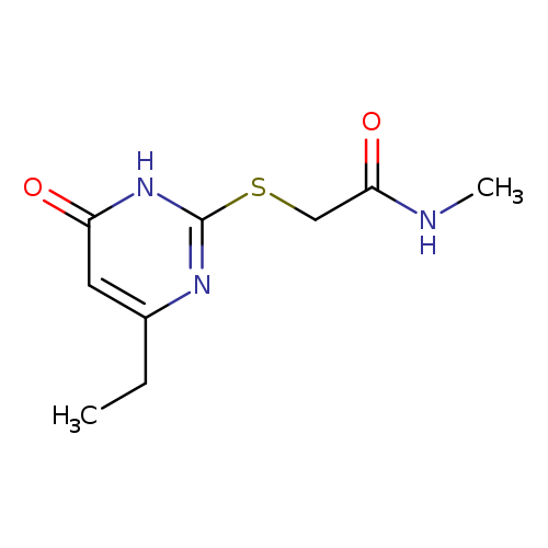 2-[(4-ethyl-6-oxo-1,6-dihydropyrimidin-2-yl)sulfanyl]-N-methylacetamide