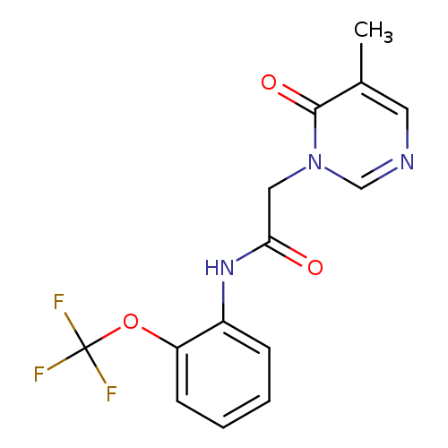 2-(5-methyl-6-oxo-1,6-dihydropyrimidin-1-yl)-N-[2-(trifluoromethoxy)phenyl]acetamide
