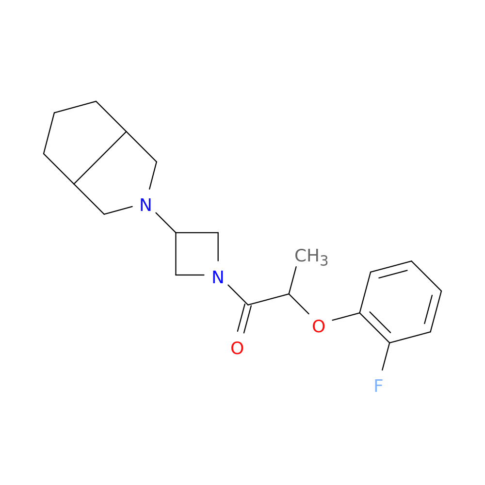 2-(2-fluorophenoxy)-1-(3-{octahydrocyclopenta[c]pyrrol-2-yl}azetidin-1-yl)propan-1-one