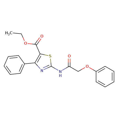 ethyl 2-(2-phenoxyacetamido)-4-phenyl-1,3-thiazole-5-carboxylate