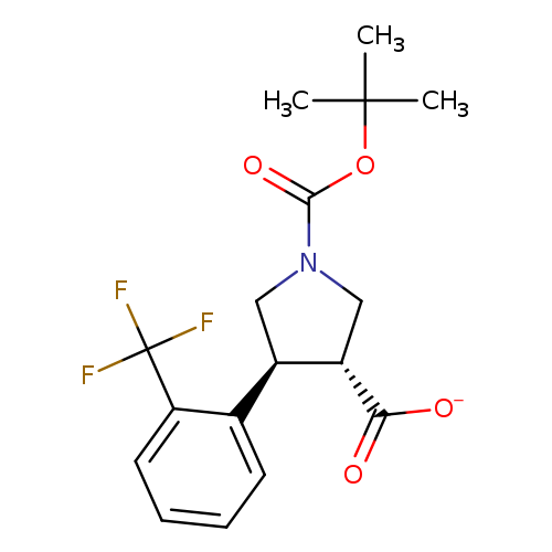 1,3-Pyrrolidinedicarboxylic acid, 4-[2-(trifluoromethyl)phenyl]-, 1-(1,1-dimethylethyl) ester, (3R,4S)-rel-