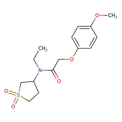 N-(1,1-dioxo-1lambda6-thiolan-3-yl)-N-ethyl-2-(4-methoxyphenoxy)acetamide