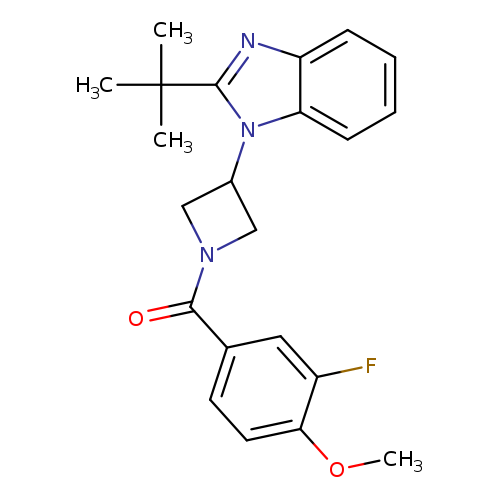2-tert-butyl-1-[1-(3-fluoro-4-methoxybenzoyl)azetidin-3-yl]-1H-1,3-benzodiazole