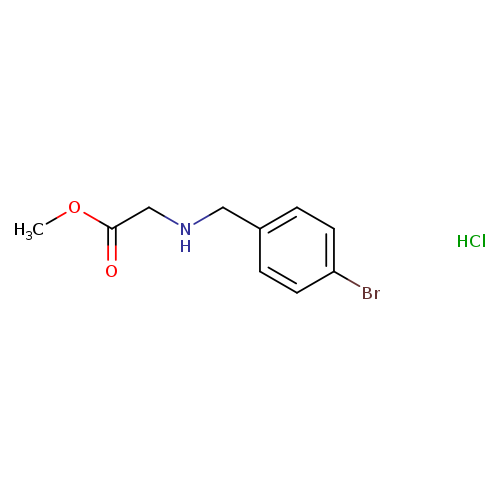 methyl 2-{[(4-bromophenyl)methyl]amino}acetate hydrochloride