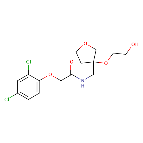 2-(2,4-dichlorophenoxy)-N-{[3-(2-hydroxyethoxy)oxolan-3-yl]methyl}acetamide