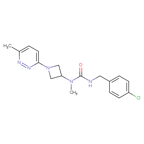 1-[(4-chlorophenyl)methyl]-3-methyl-3-[1-(6-methylpyridazin-3-yl)azetidin-3-yl]urea