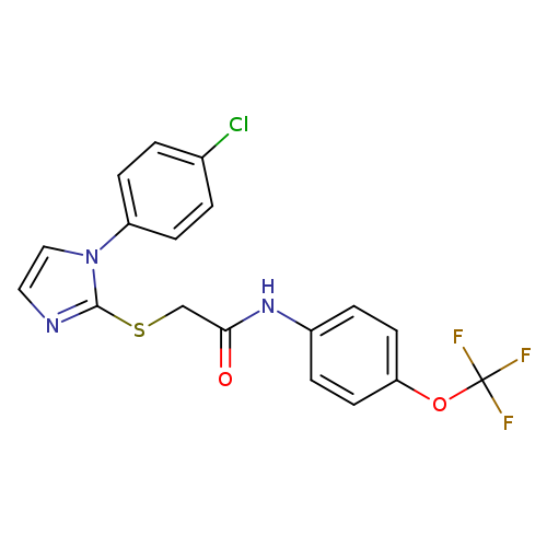 2-{[1-(4-chlorophenyl)-1H-imidazol-2-yl]sulfanyl}-N-[4-(trifluoromethoxy)phenyl]acetamide