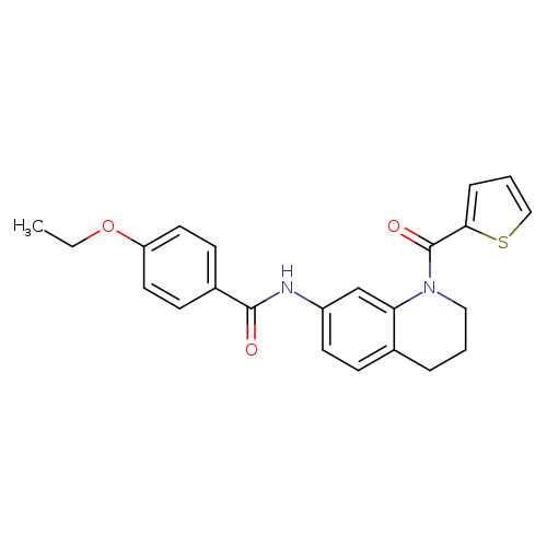 4-ethoxy-N-[1-(thiophene-2-carbonyl)-1,2,3,4-tetrahydroquinolin-7-yl]benzamide