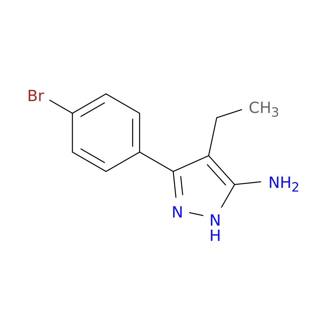 3-(4-bromophenyl)-4-ethyl-1H-pyrazol-5-amine