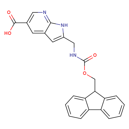 2-[({[(9H-fluoren-9-yl)methoxy]carbonyl}amino)methyl]-1H-pyrrolo[2,3-b]pyridine-5-carboxylicacid