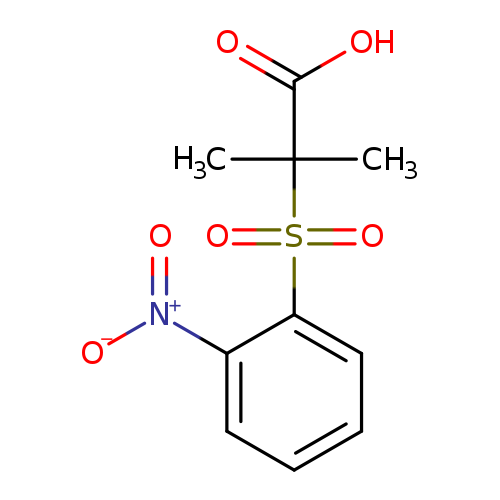 2-Methyl-2-[(2-nitrobenzene)sulfonyl]propanoic acid