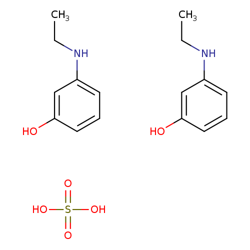 Phenol, 3-(ethylamino)-, sulfate (2:1)